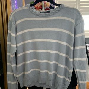 Brandy Melville blue & white striped sweater
